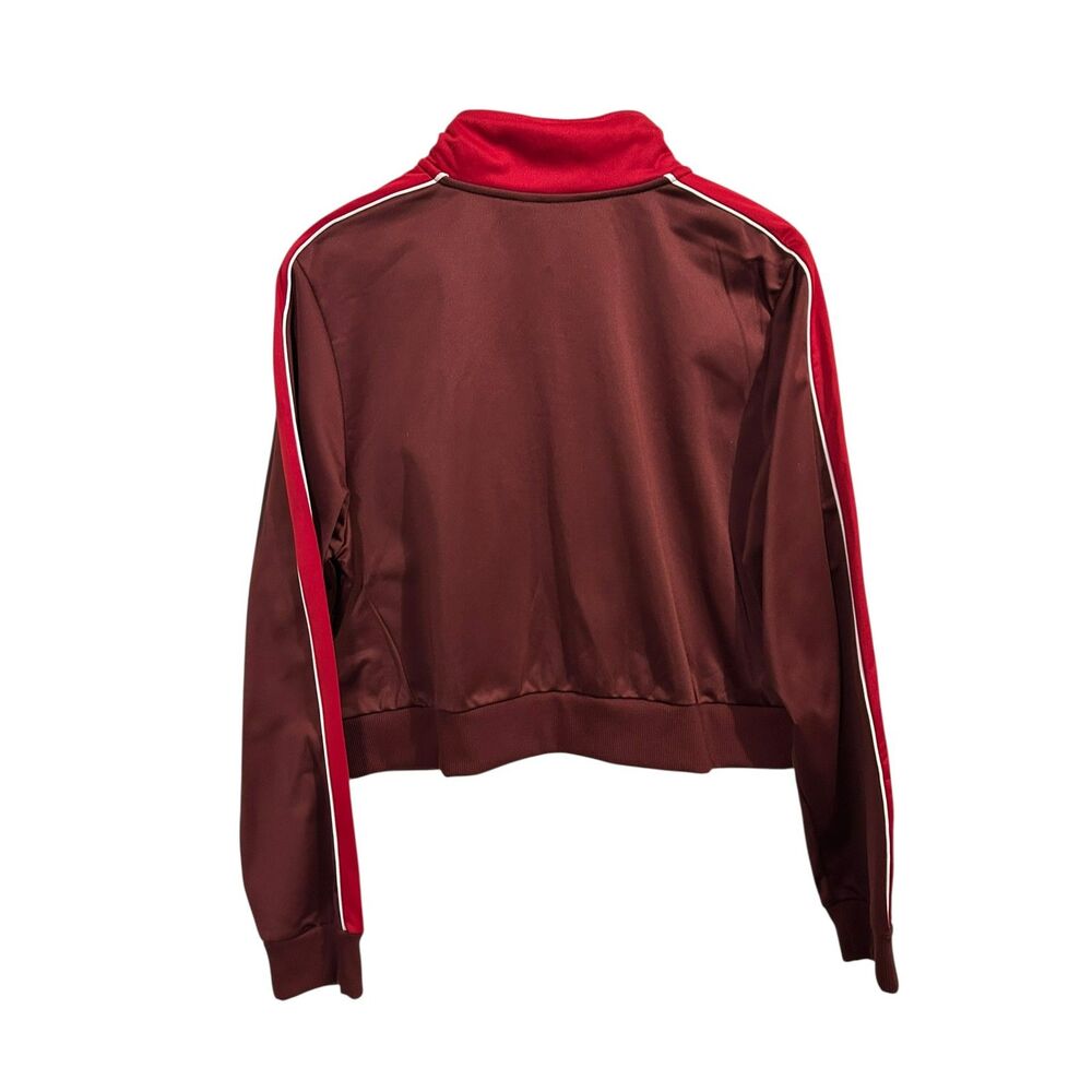 Coca Cola Track Jacket XXL NWT Brown Red Full Zip Logo Jacket - Picture 2 of 2